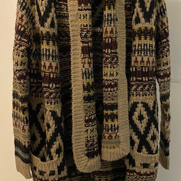 LINE - long multicoloured cardigan - Picture 11 of 12